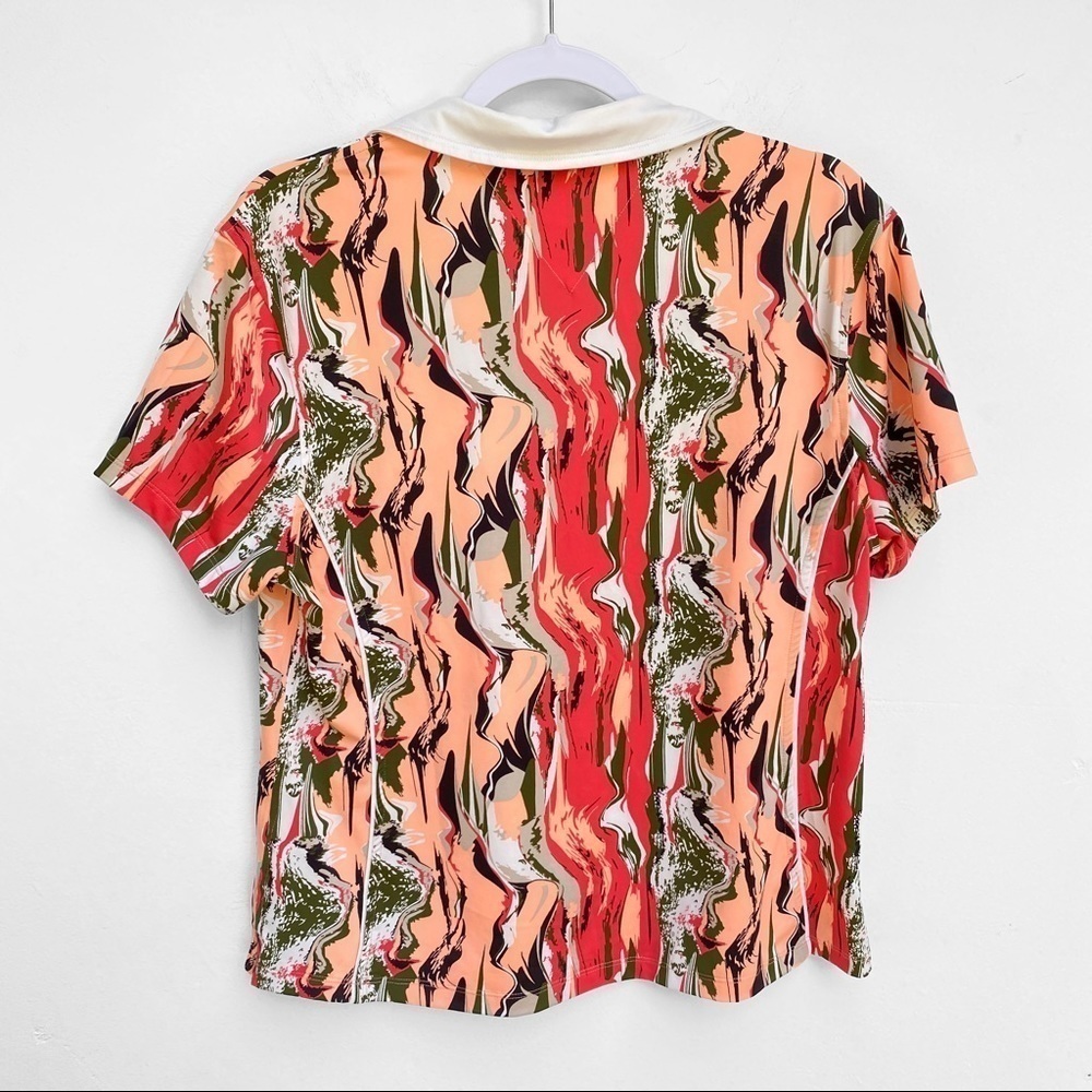 Chase 54 Abstract Print Golf Shirt Size XL - Picture 3 of 6